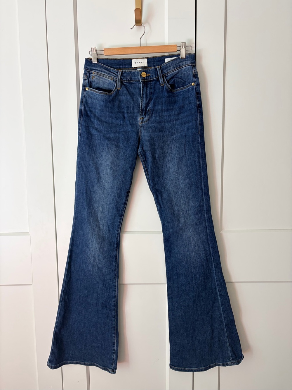 Frame Denim Dark Blue Le High Flare Jeans | 29